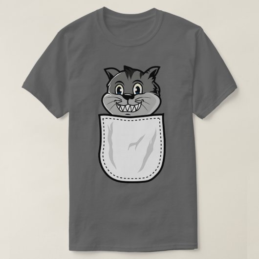 黒クール猫 Tシャツ (デザイン正面)