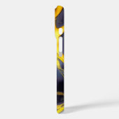 黒クール金ゴールド溶融大理石の流体テクスチャ Case-Mate iPhoneケース (裏面 / 左)