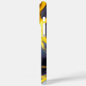 黒クール金ゴールド溶融大理石の流体テクスチャ Case-Mate iPhoneケース (裏面 / 左)