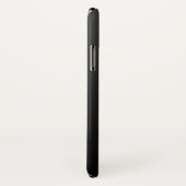 黒グラデーション濃い灰色のプレーンパーソナライズされた名 Case-Mate iPhoneケース (裏面/右)