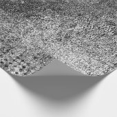 黒グランジと白の抽象的な老化の背景 ラッピングペーパー (角)