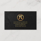 黒グランジの「教えI  Physics」周期表 名刺 (裏面)