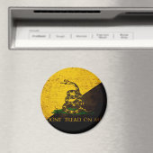 黒グランジアナルコ国旗 マグネット (インサイチュ (食洗機))