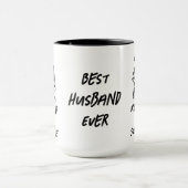 黒グランジ君が私の世界の夫を最高の今までロック マグカップ (中央)