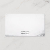 黒グランジ白クロウシルエットタトゥー 名刺 (裏面)