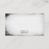 黒グランジ白スネークタトゥー店 名刺 (裏面)