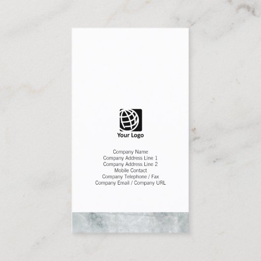 黒グランジ背景プロフェッショナル名刺 名刺 (裏面)