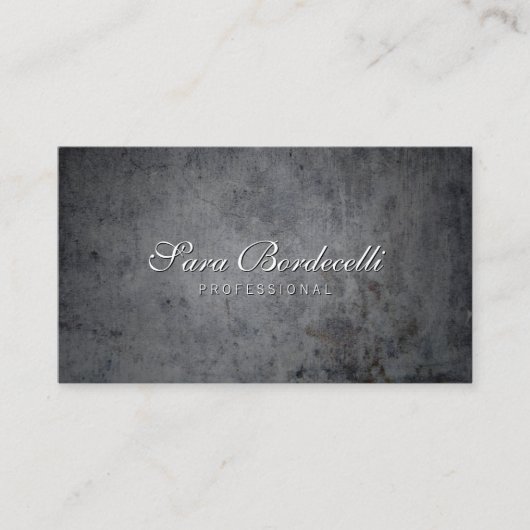 黒グランジ背景プロフェッショナル名刺 名刺 (正面)