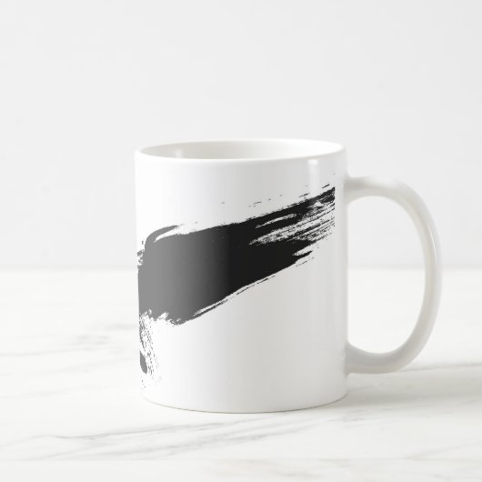 黒グランジ,鳥,鷹,鷹,カラス,カラス,イラストレティ コーヒーマグカップ (右)