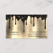 黒グリッター乾燥 名刺 (裏面)