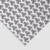 黒ケルトのトリプルスパイラルトリスケールの白 薄葉紙 (詳細)