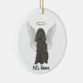 黒コッカー・スパニエル追悼記念品 セラミックオーナメント (右)