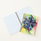 黒コラージュ旋回 ノートブック (内部)