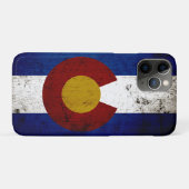 黒コロラグランジド州旗 Case-Mate iPhoneケース (裏面(横))