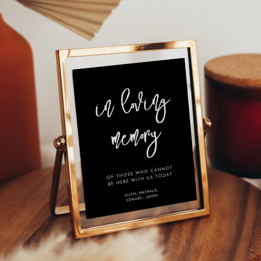 黒コンテンポラリーい愛する記憶結婚の徴候 ポスター