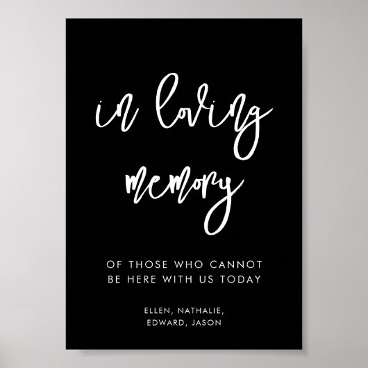 黒コンテンポラリーい愛する記憶結婚の徴候 ポスター (正面)