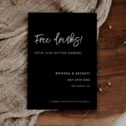 黒コンテンポラリーおもしろい酒 セーブザデート