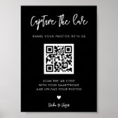 黒コンテンポラリーの結婚愛のサインを捉える ポスター (正面)