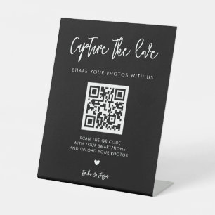 黒コンテンポラリーの結婚愛を取り込む 台座サイン