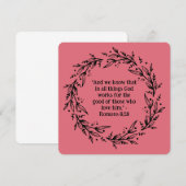 黒コンテンポラリーフローラリース宗教空白の (正面/裏面)