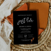 黒コンテンポラリーモダンい無ファンシー愛 招待状