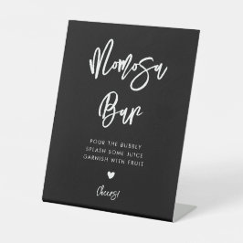 黒コンテンポラリーモダンモモモサバー 台座サイン