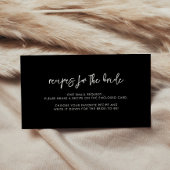 黒コンテンポラリーモダンレシピ要求 エンクロージャーカード