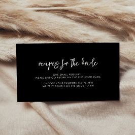 黒コンテンポラリーモダンレシピ要求 エンクロージャーカード