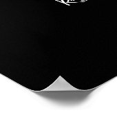 黒コンテンポラリー我々は婚約した婚約パーティ ポスター (角)