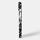 黒コンテンポラリー白の音楽ホイールデザイン Case-Mate iPhoneケース (裏面 / 左)