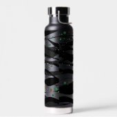 黒コンテンポラリー白 ウォーターボトル (左面)