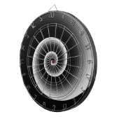 黒コンテンポラリー白 ダーツボード (正面右)