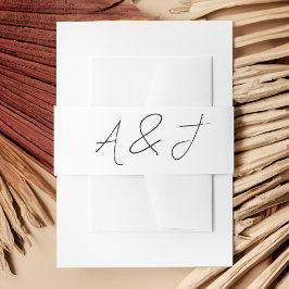 黒コンテンポラリー結婚式の引き出物 招待状ベリーバンド