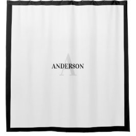 黒コンテンポラリー色のコロニアルシャワーカーテン シャワーカーテン