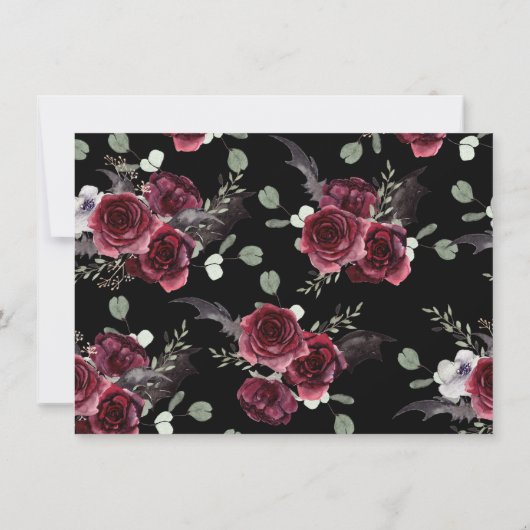 黒ゴシッエレガントクこうもりとバラエンクロージャカード (裏面)