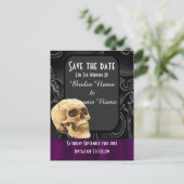 黒ゴシックスカル保存日 案内ポストカード (スタンド正面)