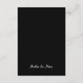 黒ゴシックドレ結婚スのエンクロージャカード エンクロージャーカード (裏面)