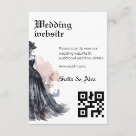 黒ゴシックドレ結婚スのエンクロージャカード エンクロージャーカード