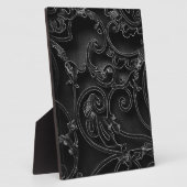 黒ゴシックバロック渦模様 フォトプラーク (側面)