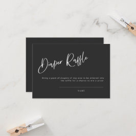 黒ゴシックベビーインスパイアシャワーおむつラッフル