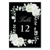 黒ゴシックホワイトロー結婚ズのテーブル番号 テーブルナンバー (正面)