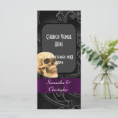 黒ゴシック様式の結婚式プログラム プログラム (スタンド正面)