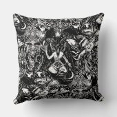 黒ゴシック様式バプホメットウィッチクラフトダークオカルトデコール クッション (裏面)