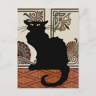 黒ゴシック猫 ポストカード