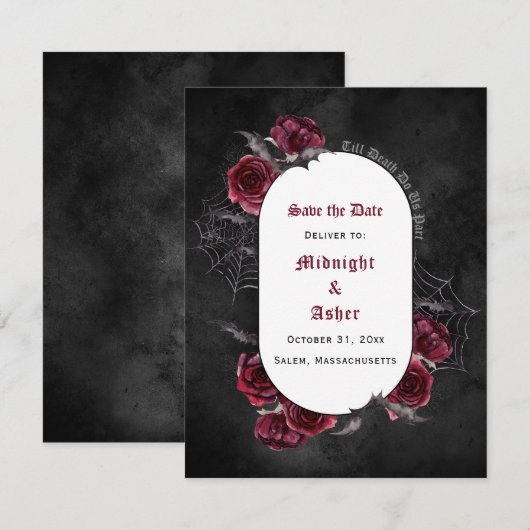 黒ゴシックTil Death私たちPart Save日付 (正面/裏面)