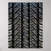 黒ゴムタイヤ糸のテクスチャーデザイン ポスター (正面)