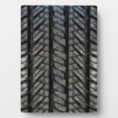 黒ゴムタイヤ糸組デザイン フォトプラーク (正面)