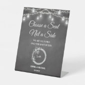 黒サイドではなくシートを結婚選択 台座サイン (正面)