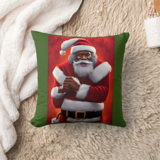 黒サンタ枕 クッション (ブランケット)