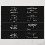 黒シャンプーモダンバーまたはソープベリーバンドラベル (正面)